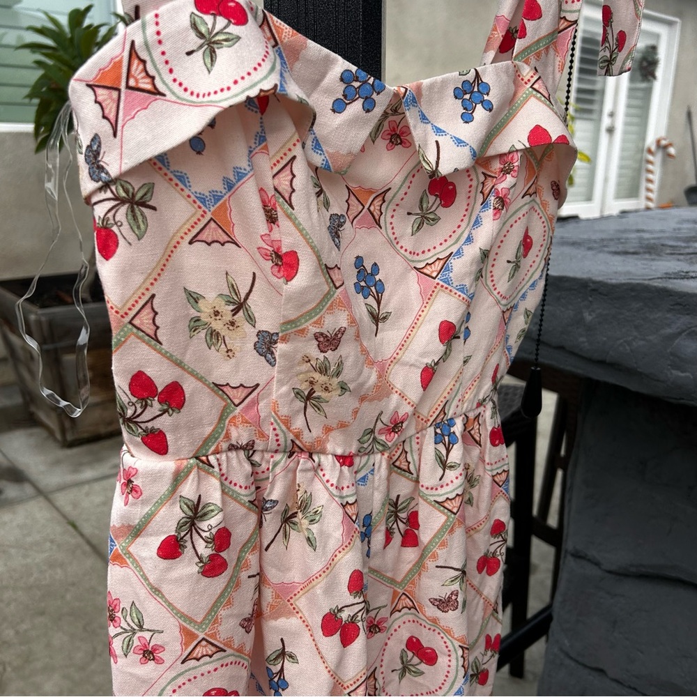 Fruit pattern romper women